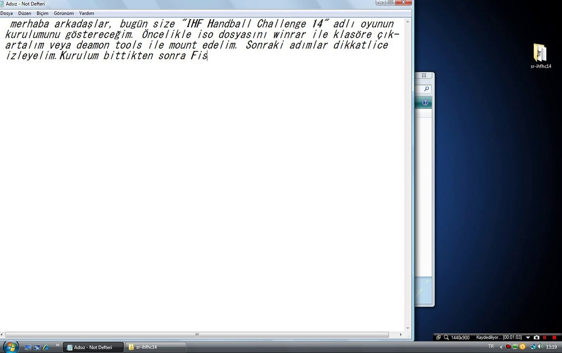 IHF Handball Challenge 14 Oyun Kurulumu