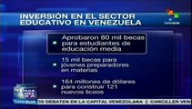 Aprueba Nicolás Maduro nuevos recursos para la educación en Venezuela