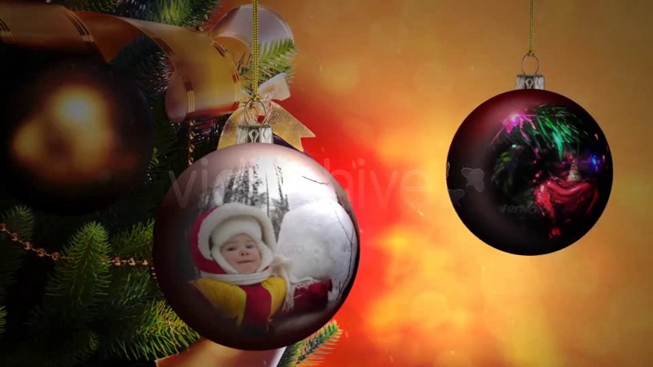 Xmas Photo Balls - After Effects Template