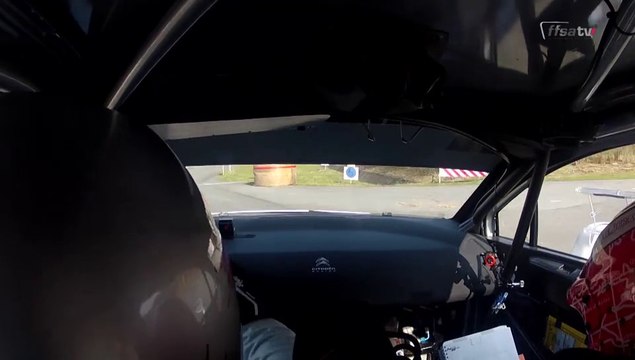 Quentin Gilbert au volant de la Citroën C4 WRC au Rallye du Touquet