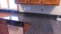 Steel Grey Granite Countertop Installed W Seam & Undermount Sink