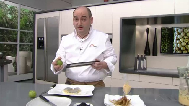 Raviolis de botifarra negra amb puré de cigrons