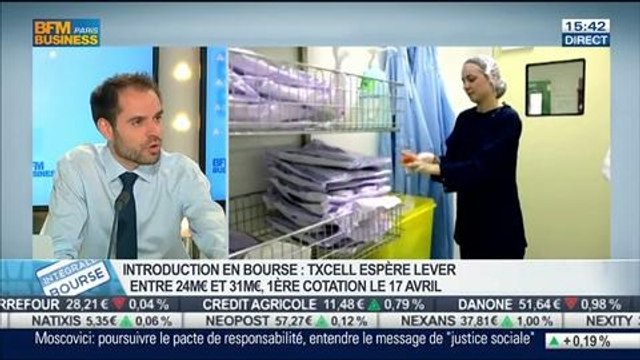 La biotech TXCELL lance son projet d'IPO: Damian Marron, dans Intégrale Bourse - 31/03