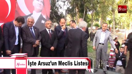 İşte Arsuz’un Meclis Listesi 8gunhaber [Yüksek Kalite ve Büyüklük]
