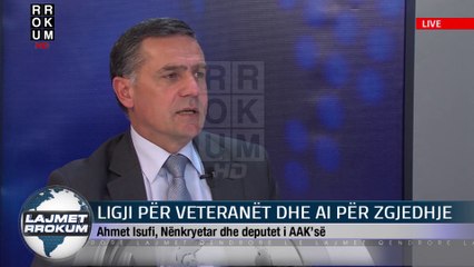 NE FOKUS: LIGJI PER VETERANET DHE AI PER ZGJEDHJET. NE STUDIO AHMET ISUFI (AAK)