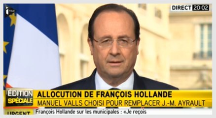 Descargar video: Avec Valls, Hollande promet un 