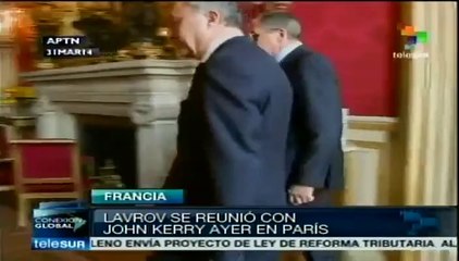 Cancilleres de Rusia y Francia discuten crisis en Ucrania