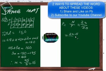 Jamb Maths Past Question And Answer- 2008 Qn50