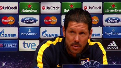 Simeone: "Ni favoritos, ni víctimas, vamos a competir"