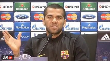 Dani Alves Si ganamos es por el arbitro y si no es fin de ciclo  temp.13/14