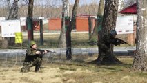Ukrainian Interim President visits military training camp