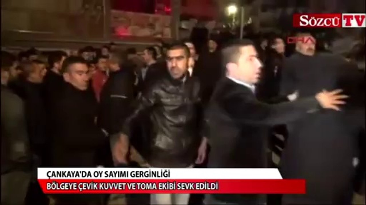 Ãankaya'da oy sayÄ±mÄ± gerginliÄi