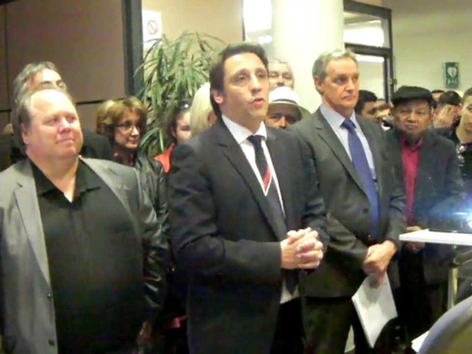 Discours d'Olivier Girardin après la proclamation des résultats