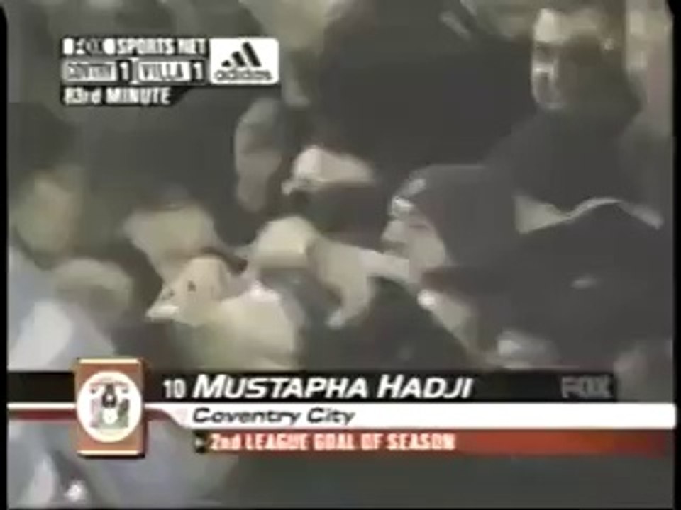 Mustapha Hadji vs Aston Villa - Premier League - Matchday 15 - 2000-2001