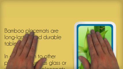 Four Resilient Placemats From The Little Bamboo