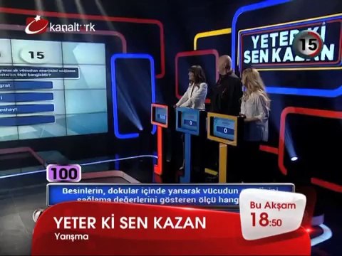 YETER Kİ SEN KAZAN ÖZEL 26 Mart Çarşamba akşamı saat 18.50'de Kanaltürk'te!