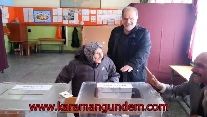 Karaman’da en yaşlı seçmen de oyunu kullandı!