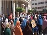 مظاهرات طلابية تندد بمقتل طالبين بجامعة الأزهر