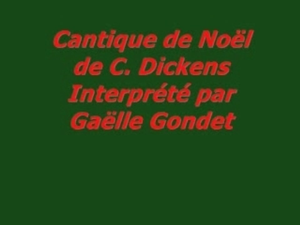 Cantique de Noel de C. Dickens