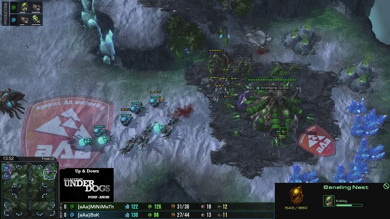 [S07E01] UnderDogs du 24/03/2014 - MiNiMaTh vs BsK - Map 1