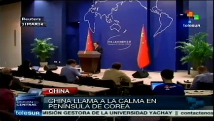 China llama a la calma en la Península coreana
