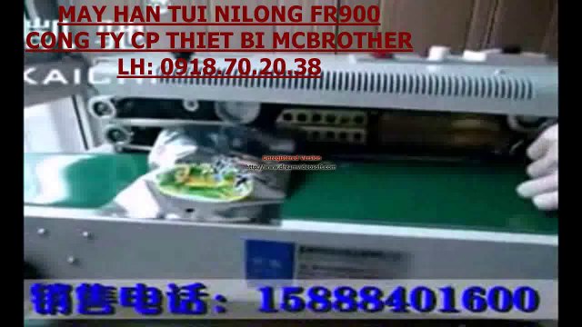 Máy hàn túi nilong liên tục, máy ép miệng túi bánh kẹo, cafr, máy dán mép túi liên tục