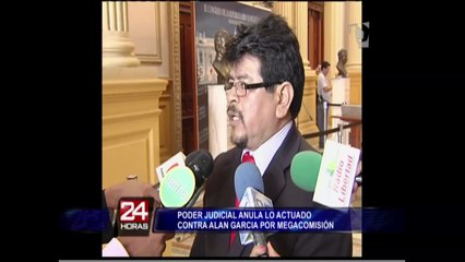 Poder Judicial anula investigación de la Megacomisión contra Alan García (1/2)