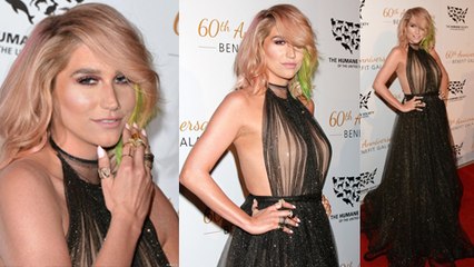 Kesha Walks Red Carpet Post REHAB - STUNNING!