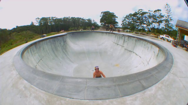 Crazy Poolside BMX tricks! AWESOME