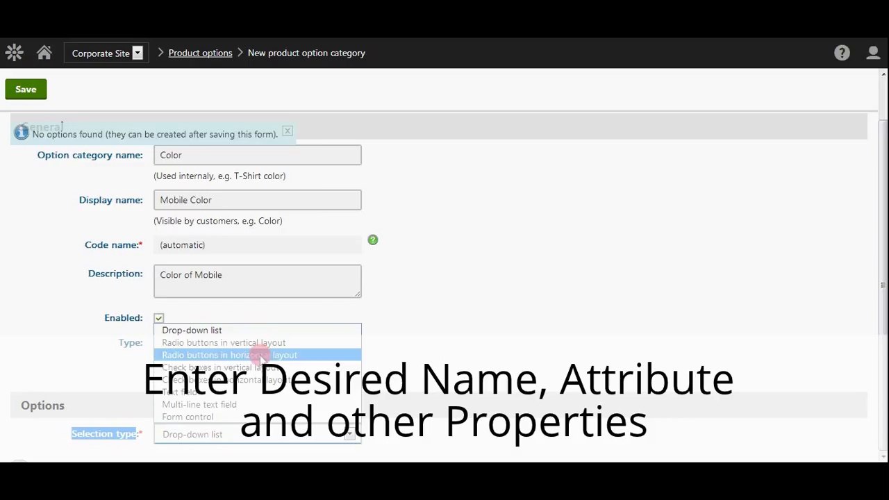 E-commerce Product Options adding in Kentico 8 - Ray Business Technologies