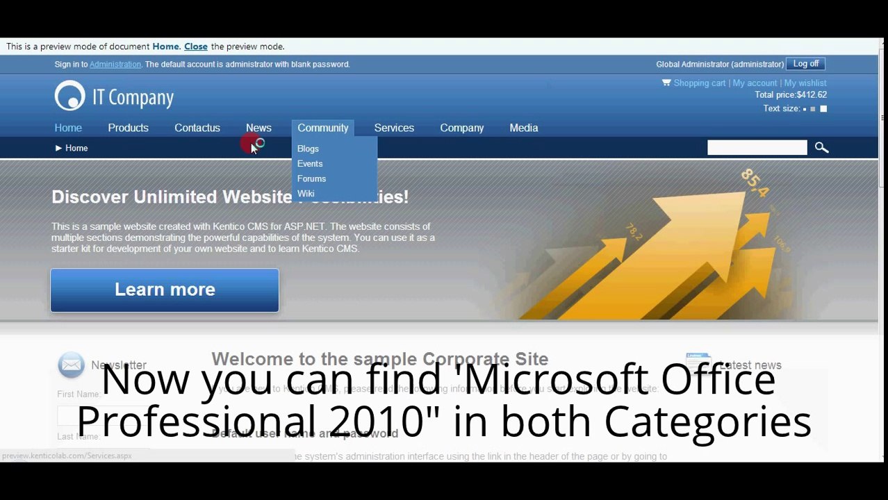 Kentico 8 CMS Adding E-commerce Products to Multiple Categories - Ray Business Technologies