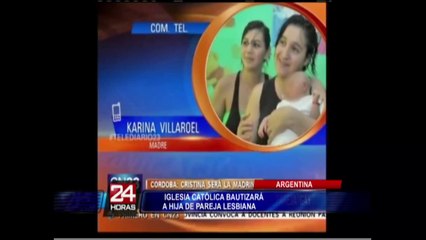 Argentina: iglesia católica bautizará por primera vez a hija de pareja lesbiana