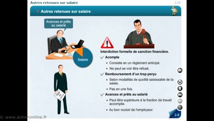 P10 : Comprendre le bulletin de paie - M103 : Éléments du salaire brut : les retenues