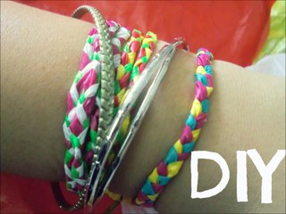 How to! Plastic Bags into Friendship Bracelets!!