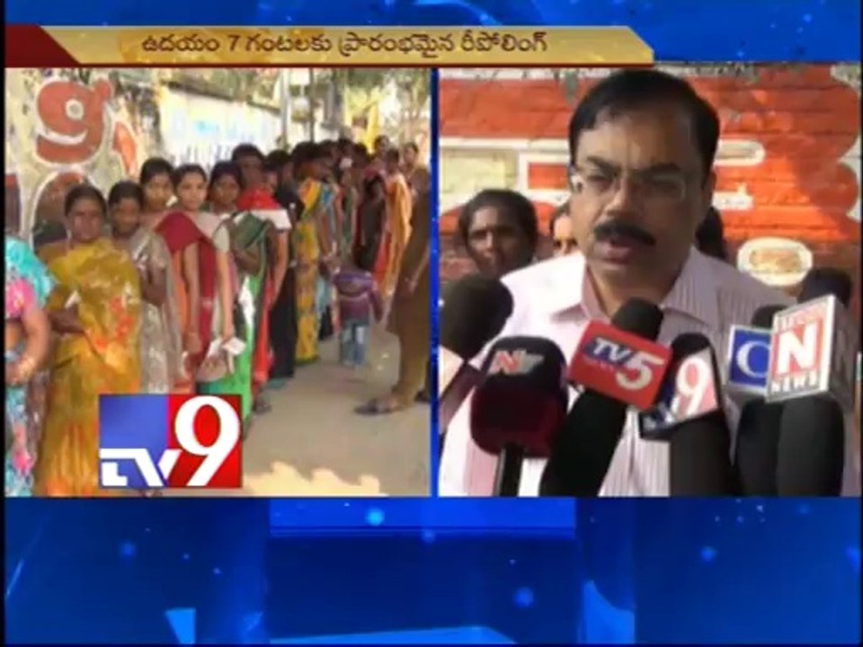 Collector reviews repolling stations in Nalgonda
