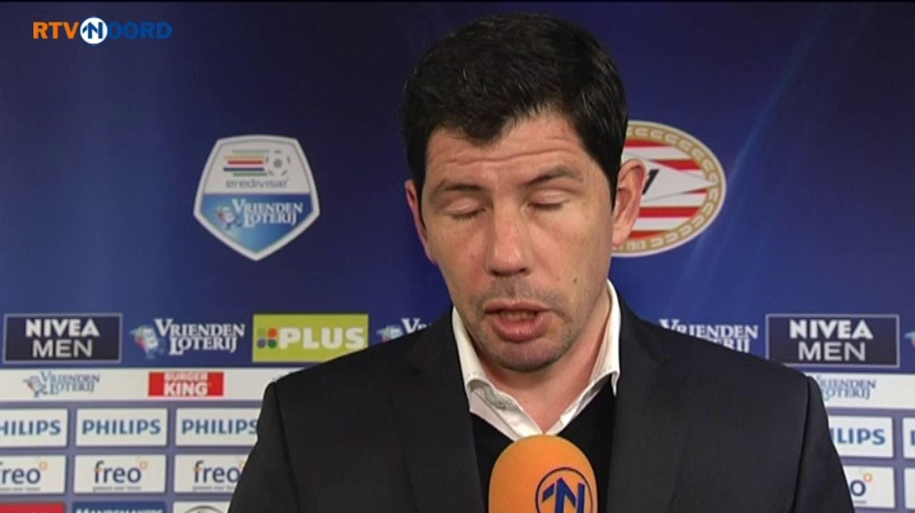 Reactie Erwin van de Looi na de wedstrijd tegen PSV - RTV Noord