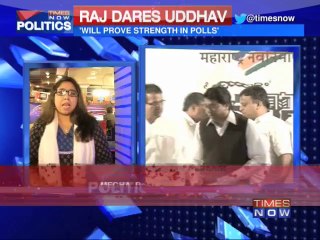 MNS chief challenges Uddhav Thackeray