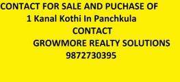 I kanal Kothi In panchkula 9872730395