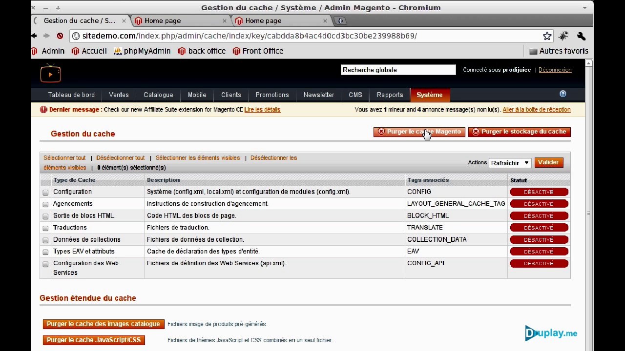 Installer le Magento Classic theme F002