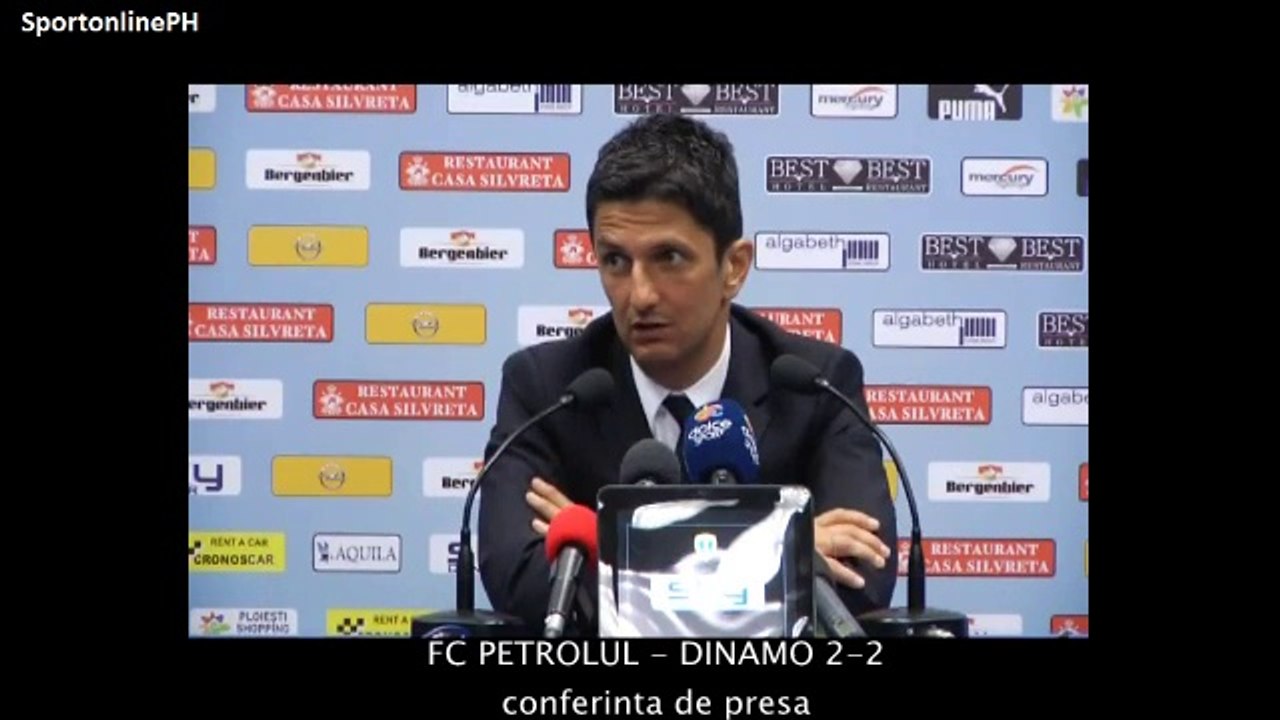 FC PETROLUL-DINAMO 2-2 conferinta de presa
