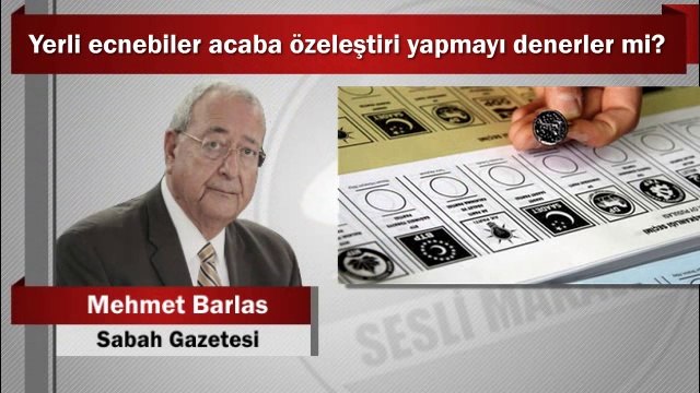 Mehmet Barlas : Yerli ecnebiler acaba özeleştiri yapmayı denerler mi?