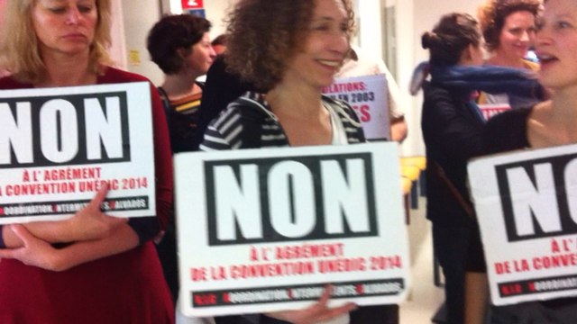 Action des intermittents à Hérouville Saint Clair