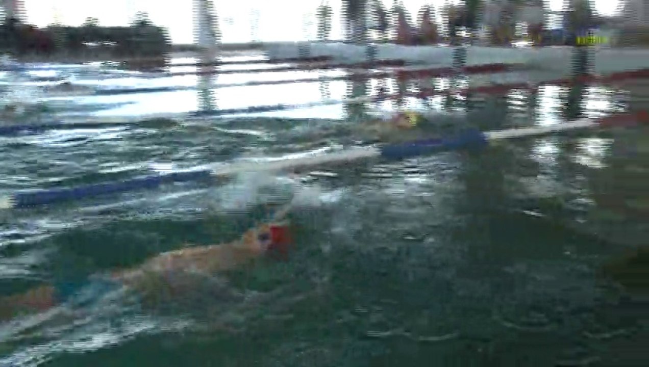 compétition de natation à la piscine intercommunale