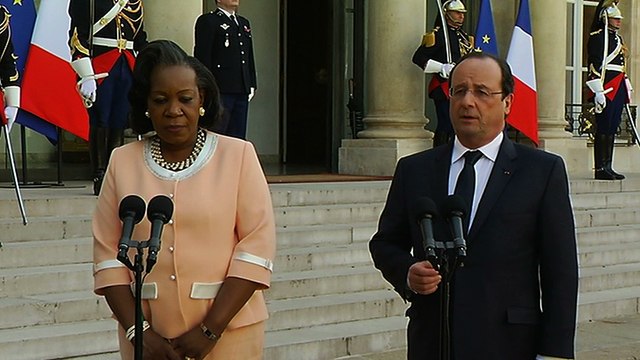 Déclaration conjointe du président de la République et de Mme Catherine SAMBA PANZA