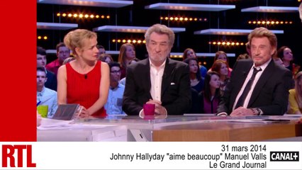 VIDÉO - Johnny Hallyday "aime beaucoup" Manuel Valls