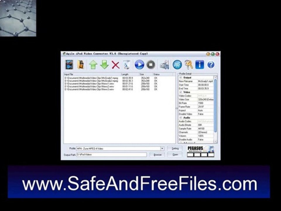 Amond iPod-PSP-3GP-MP4-Zune-Apple TV-iPhone Converter 3.2.1 Serial Code Free Download