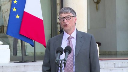Bill Gates reçu par François Hollande à l'Elysée