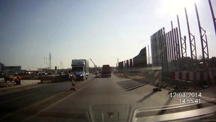 Przebudowa DK nr 1 i 86 w Tychach (12 marzec 2014 r)