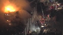 Massive fire engulfs apartments in Maryland