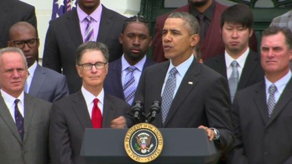 Red Sox bring Boston spirit to the White House